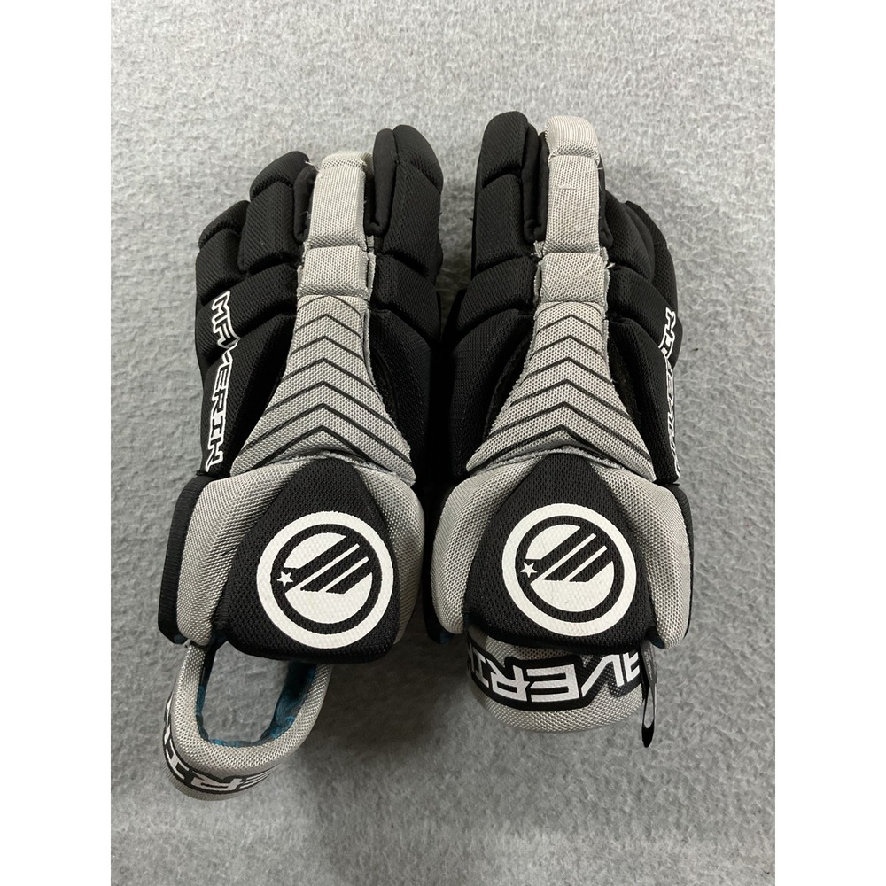 Maverik Charger Lacrosse Gloves Black Grey Mens Size 12 Medium Protective Gear